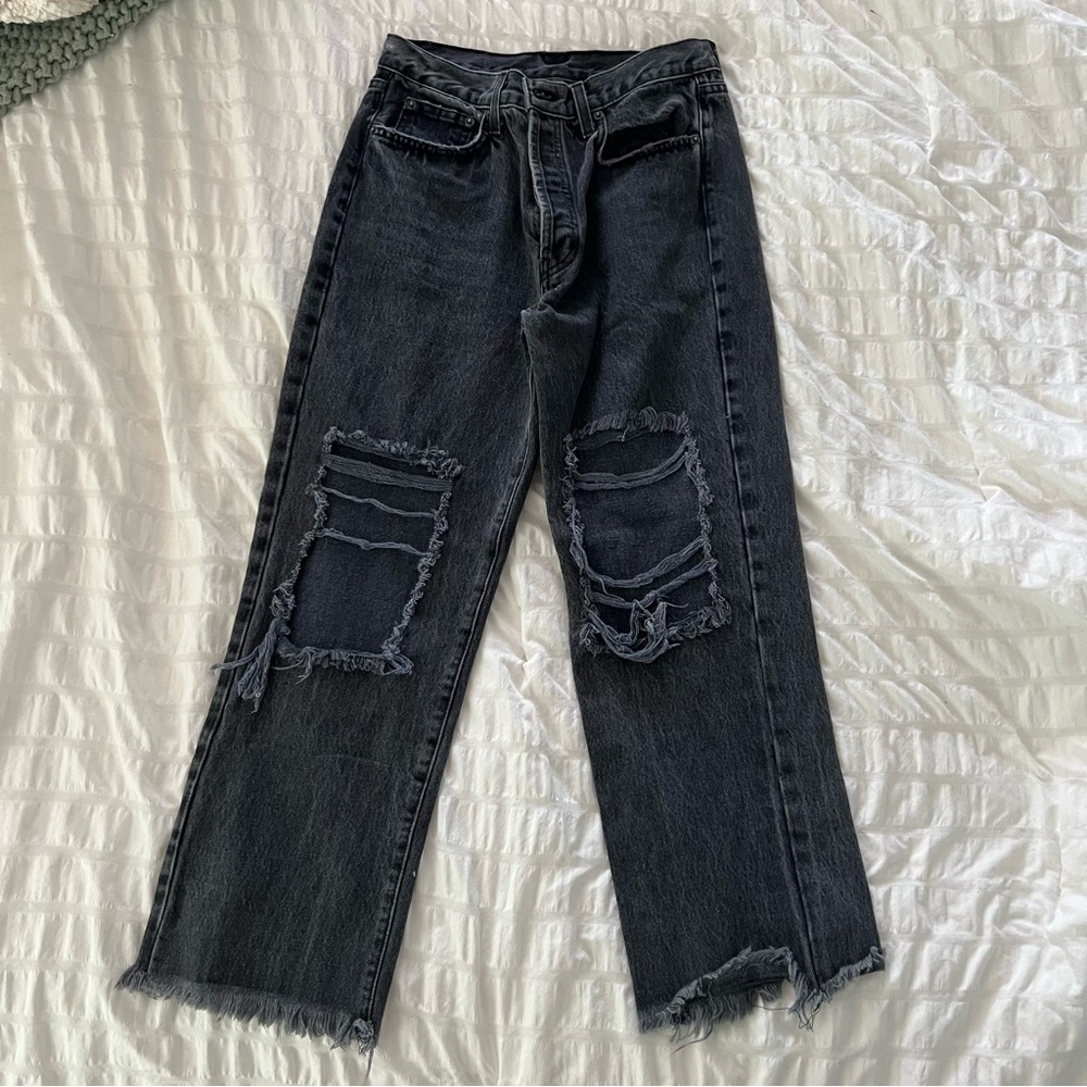 LF Carmar Black Distressed Jeans
